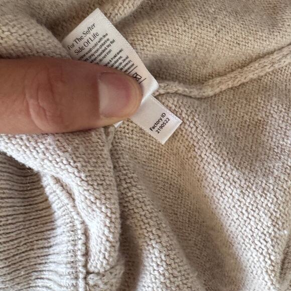 Eberjey Women's Recycled Sweater Pants in Oat Size Medium - Picture 7 of 7